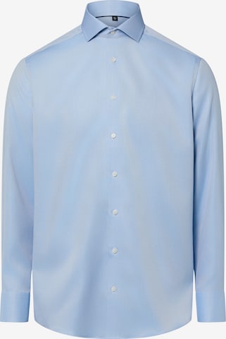 Finshley & Harding Businesshemd in Blau: Vorderseite