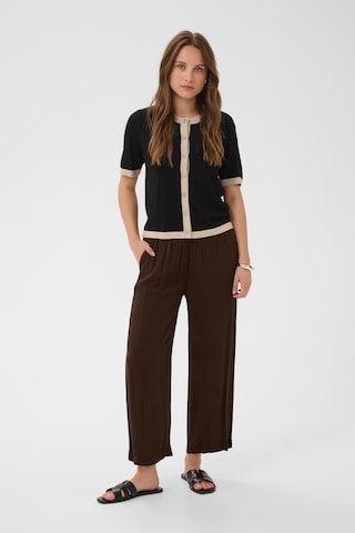 Kaffe - Loosefit Calças 'KADacia Amber' em castanho: frente