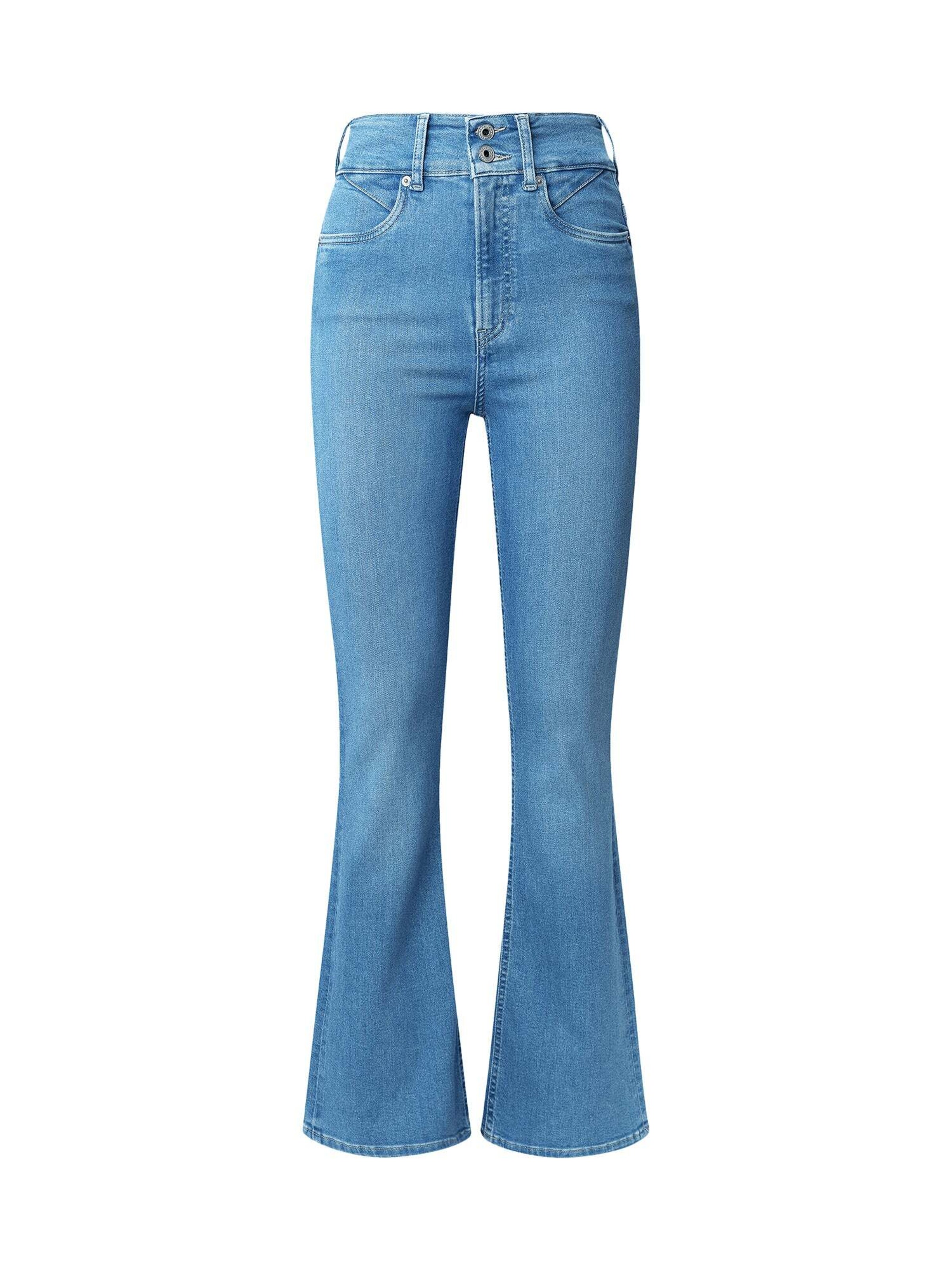 Pepe Jeans Flared Jeans in Blau: Vorderseite