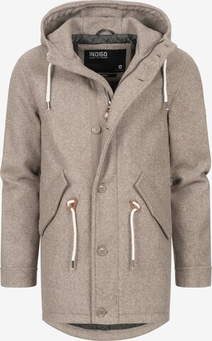 INDICODE JEANS Winter Jacket ' Christof ' in Brown: front