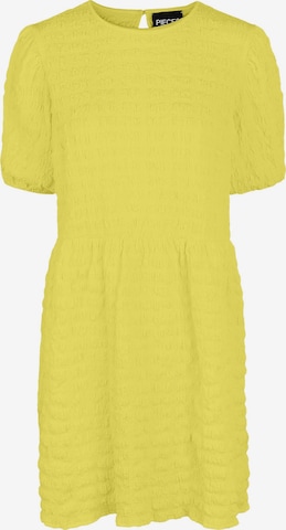 PIECES Kleid in Gelb: front