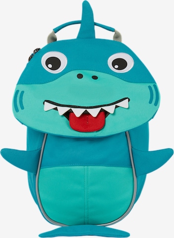 Affenzahn Backpack 'Kleiner Freund Hai' in Blue: front
