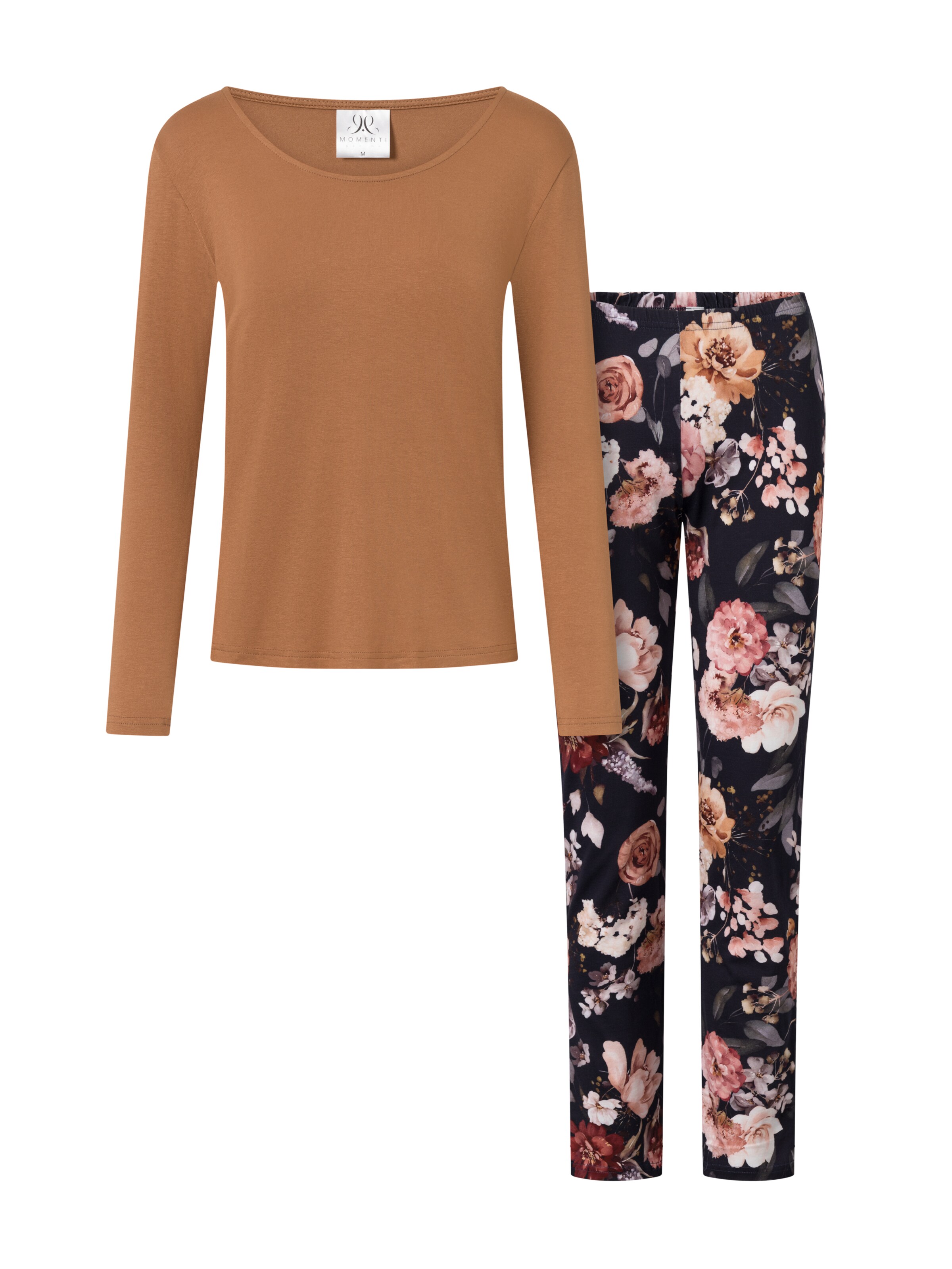 Momenti Per Me Pajama 'Mari' in Brown: front