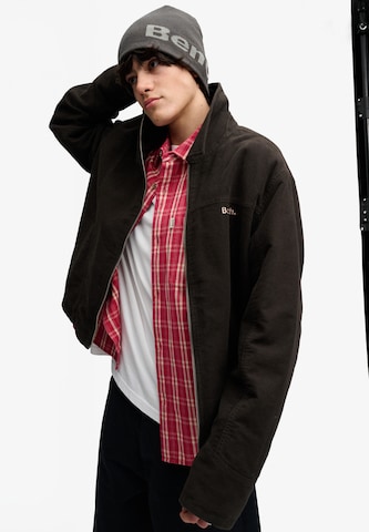 Veste mi-saison 'Bench x Superdry & Co Moleskin' BENCH en marron : devant