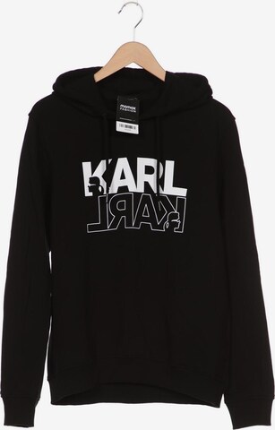 Karl Lagerfeld Sweatshirt & Zip-Up Hoodie in L in Black: front