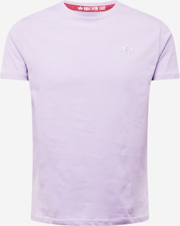 ALPHA INDUSTRIES Shirt in Purple: front