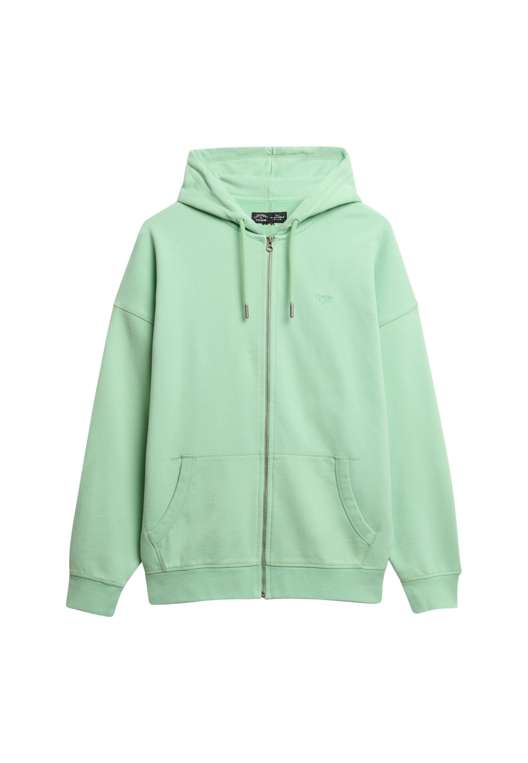 Superdry Sweatjacke 'Studios' in Grün: Vorderseite