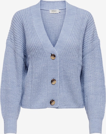 ONLY Knit Cardigan 'CAROL' in Blue: front