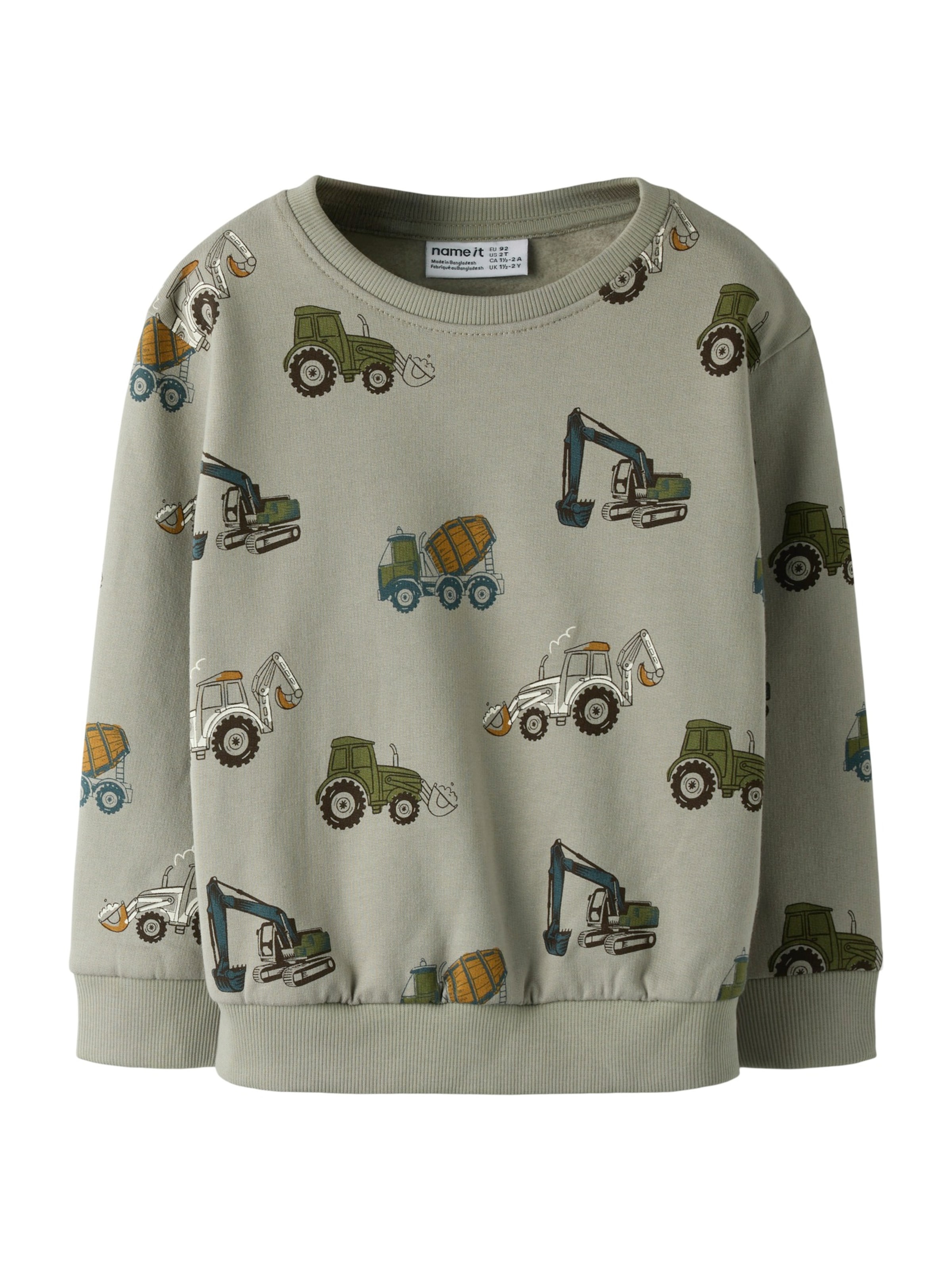 NAME IT Tréning póló 'NMMBASIL' - szürke: elől