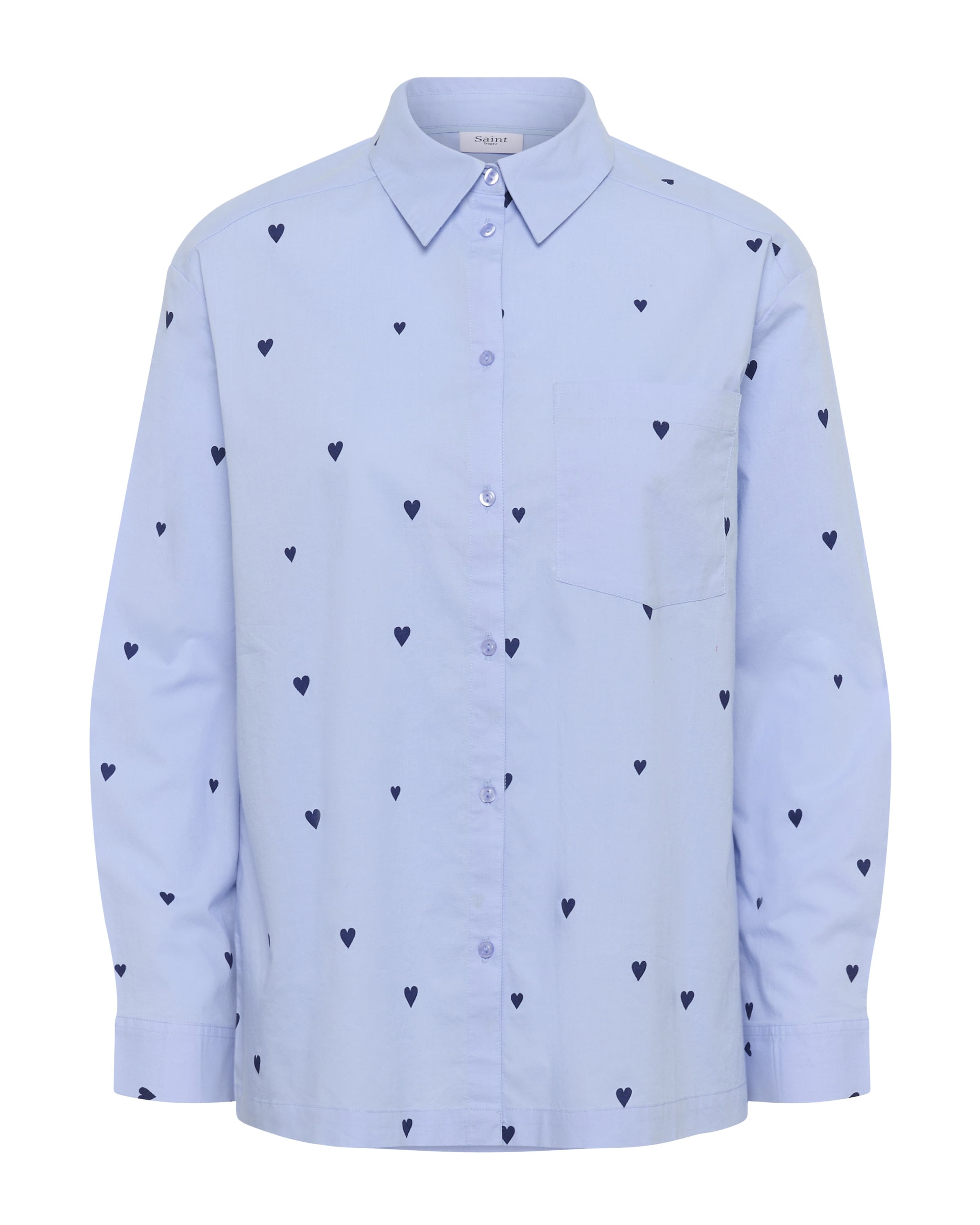 SAINT TROPEZ Blusa 'Jaline' em L em azul céu, Vista do artigo