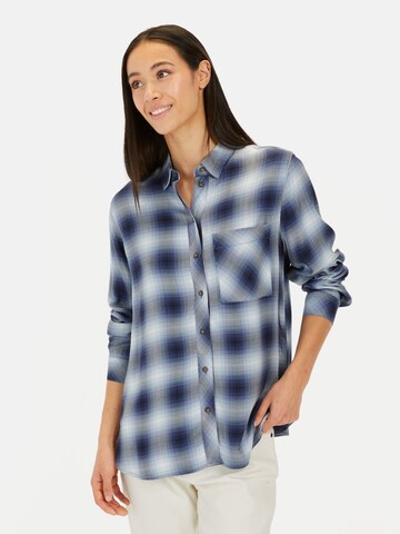 CAMEL ACTIVE Karobluse aus reiner Viskose in Blau: Vorderseite