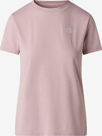 THE NORTH FACE Shirt 'THE NORTH FACE W EVO SD SLM SS TEE T-SHIRT' in Roze: voorkant