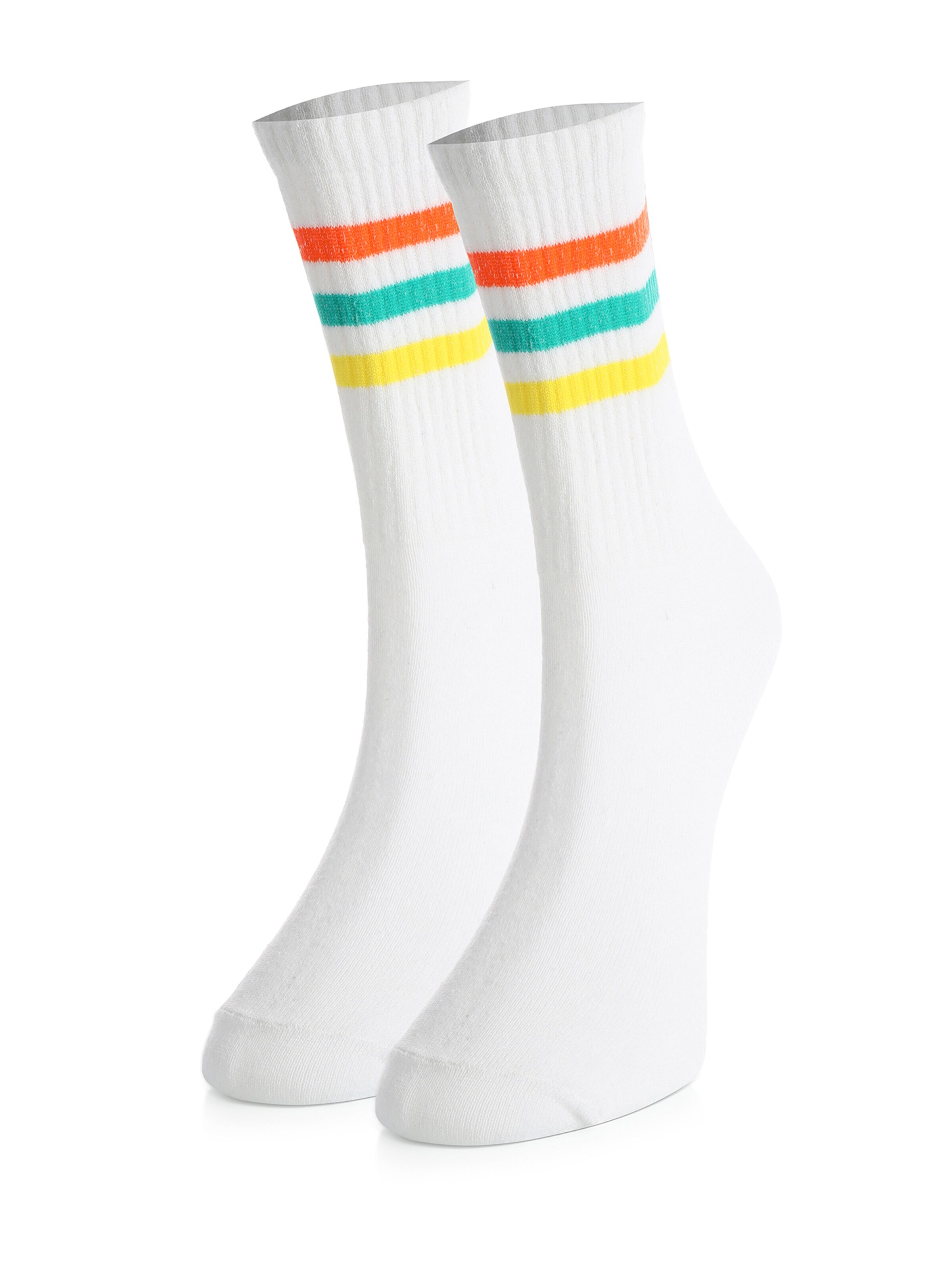 Calzino 'Hochschule' di Crea Socks in bianco