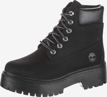 TIMBERLAND Šněrovací kozačky 'Stone Street' – černá: přední strana