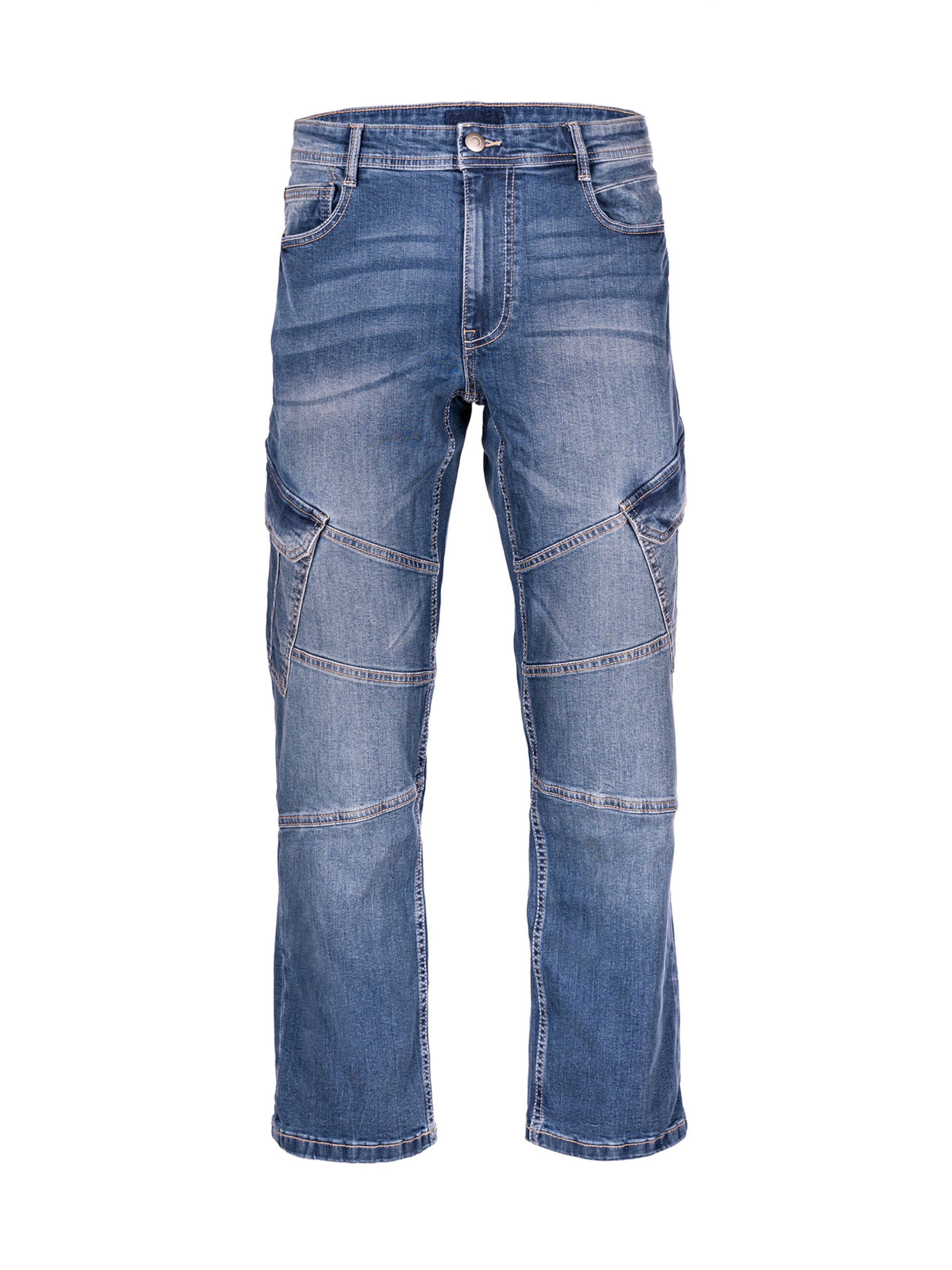 Mill&Tailor Regular Jeans ' 6 Pocket Cargo Style ' in Blau: Vorderseite