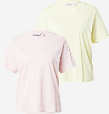 WEEKDAY Μπλουζάκι 'Essence Standard' σε κίτρινο: μπροστά