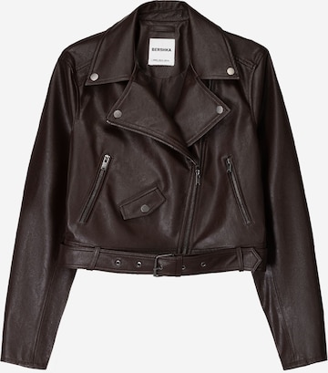 Veste mi-saison Bershka en marron : devant