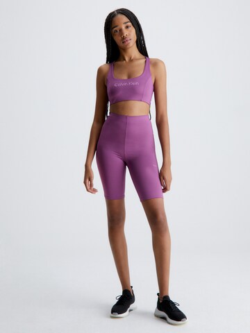 Skinny Pantalon de sport Calvin Klein Sport en violet
