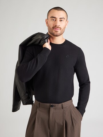 Karl Lagerfeld Sveter - Čierna: predná strana