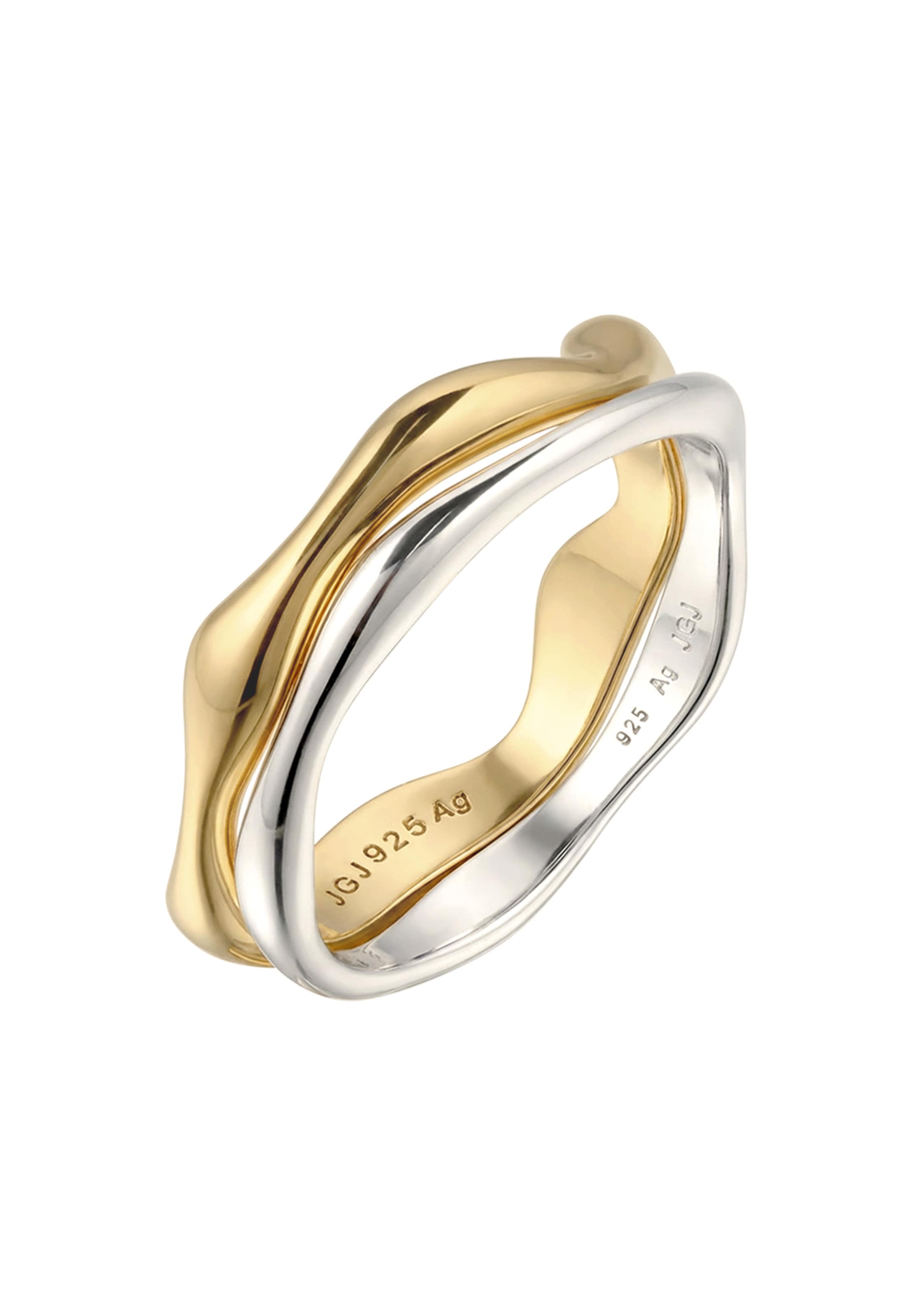 ELLI Ring in 54 in gold / silber, Produktansicht