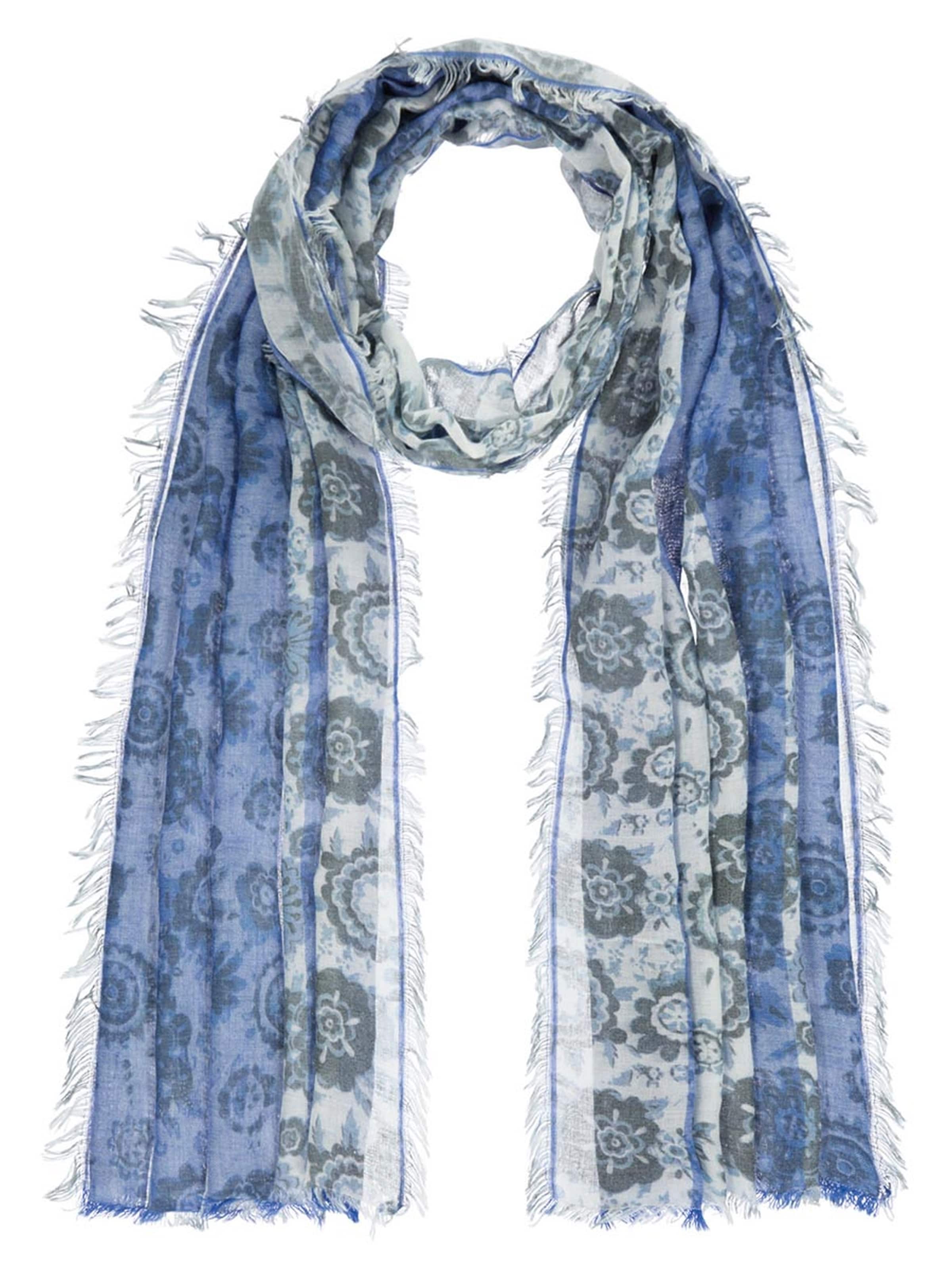 Passigatti Wrap 'Krawattenschal gemustert' in Blue: front