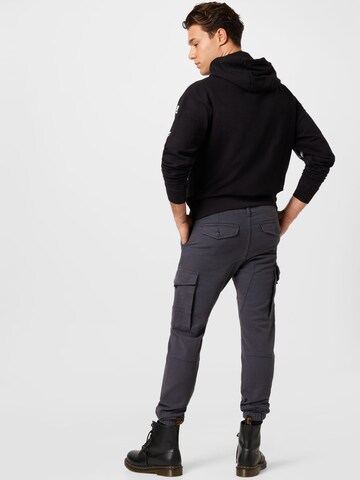 JACK & JONES Tapered Cargo Pants 'Paul Flake' in Grey