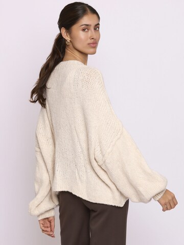 Lilavie Strickpullover ' L ' in Beige