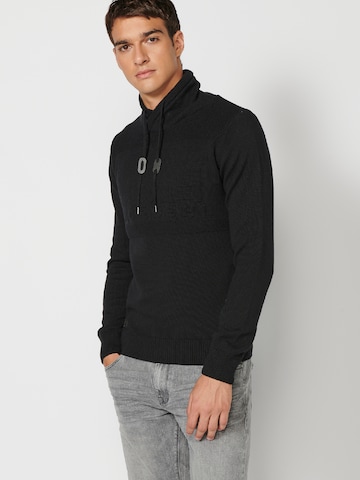 KOROSHI Sweter 'Punto' w kolorze czarny