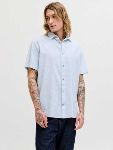 JACK & JONES - Ajuste regular Camisa 'JJESUMMER' en azul: frente