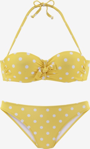 Bikini LASCANA en jaune : devant