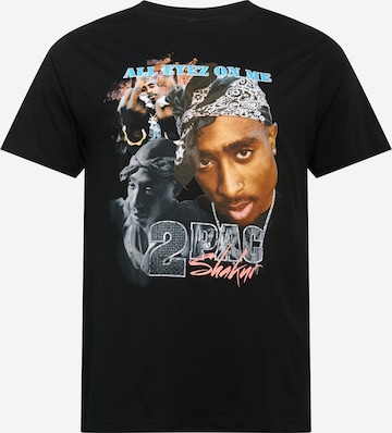 Maglietta 'Tupac' di Mister Tee in nero: frontale