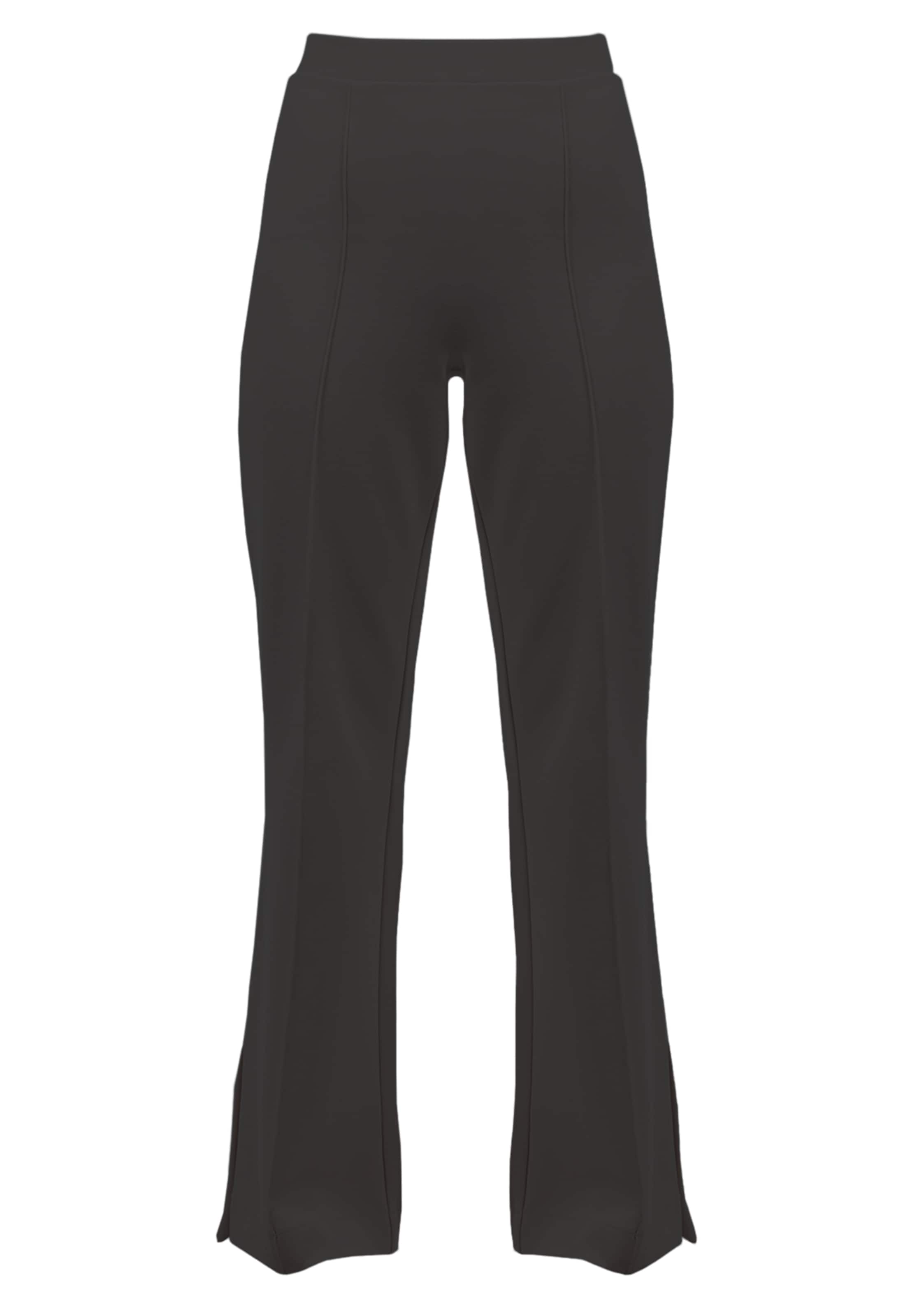 Suri Frey Bootcut Bukser med lægfolder ' SFY Freyday ' i sort: forside