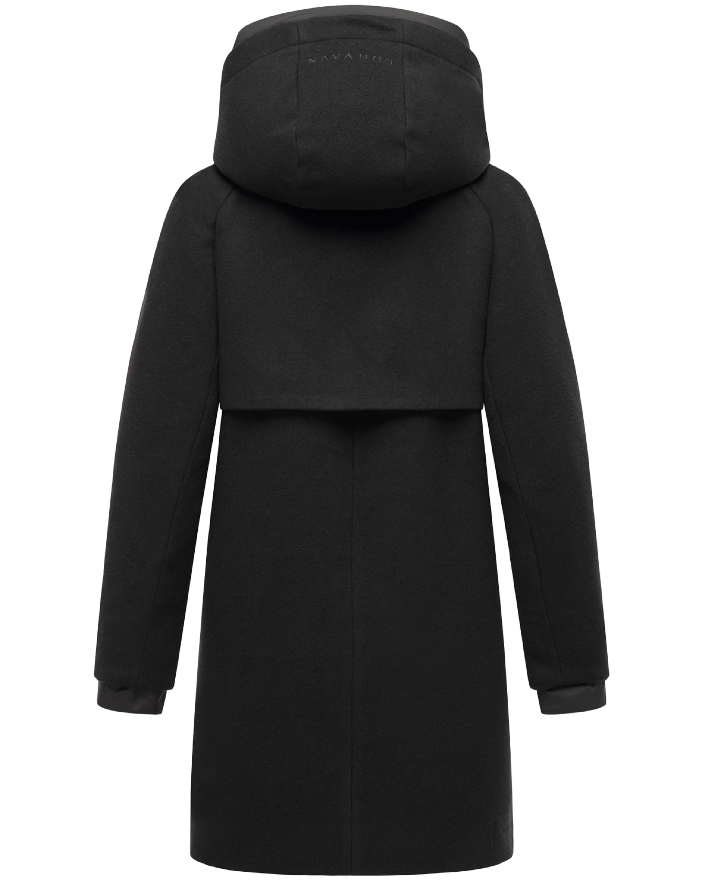 NAVAHOO Winter coat 'Flauschwunder 14' in Black