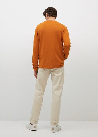 MANGO MAN Sweater in Orange