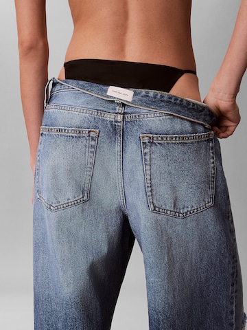 Slip 'Signature Satin' Calvin Klein en noir