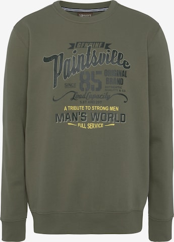 Man's World Sweatshirt in Green: front