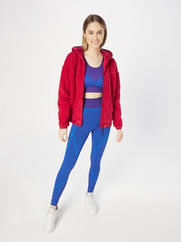 ESPRIT Athletic Zip-Up Hoodie in Red