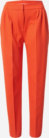 Samsøe Samsøe - Loosefit Pantalón de pinzas 'MEME' en naranja: frente