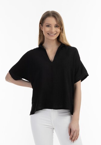 Usha Blouse in Black: front