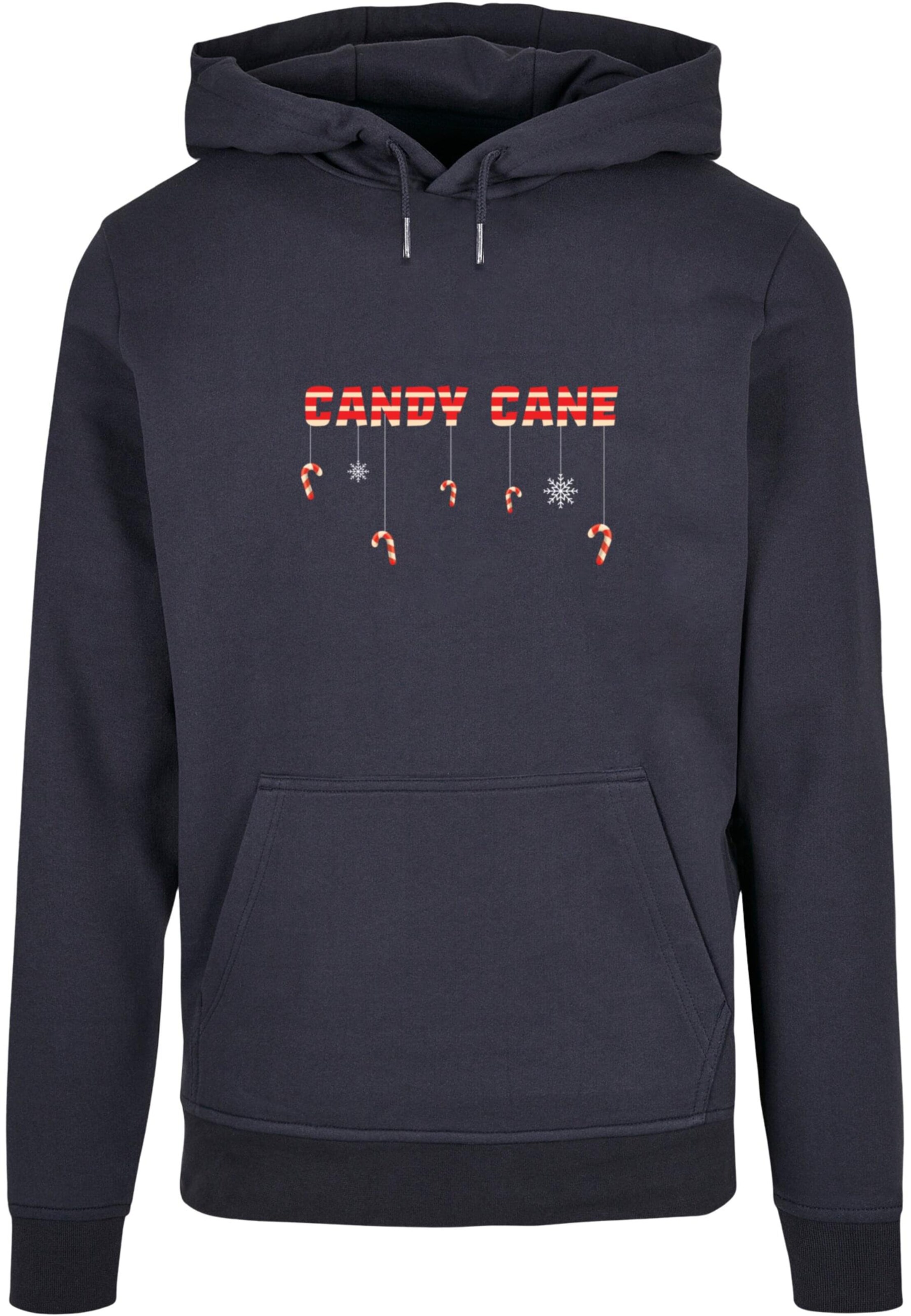 Merchcode Sweatshirt 'Candy Cane' in Blue: front