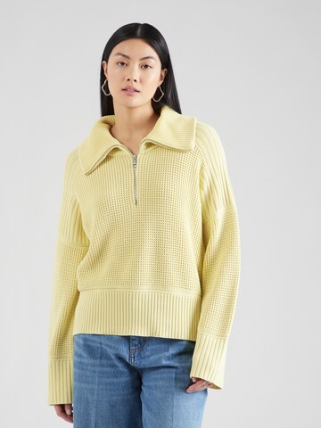 BOSS Sweater 'C_Famur' in Yellow: front