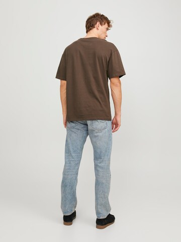 JACK & JONES Tričko – hnědá