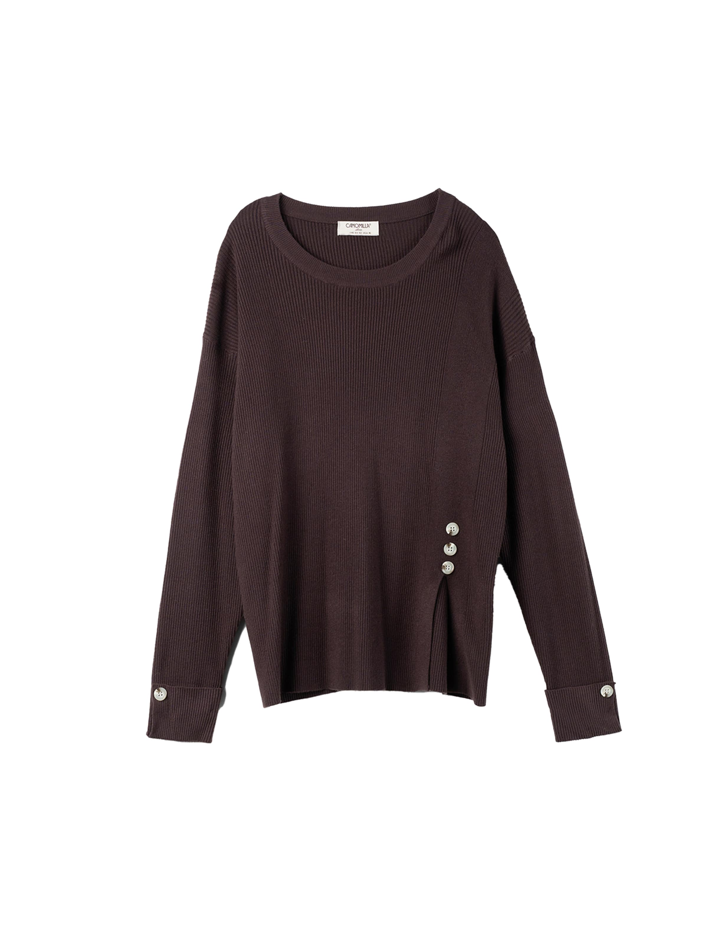 Camomilla Italia Sweater 'MARA' in Brown: front