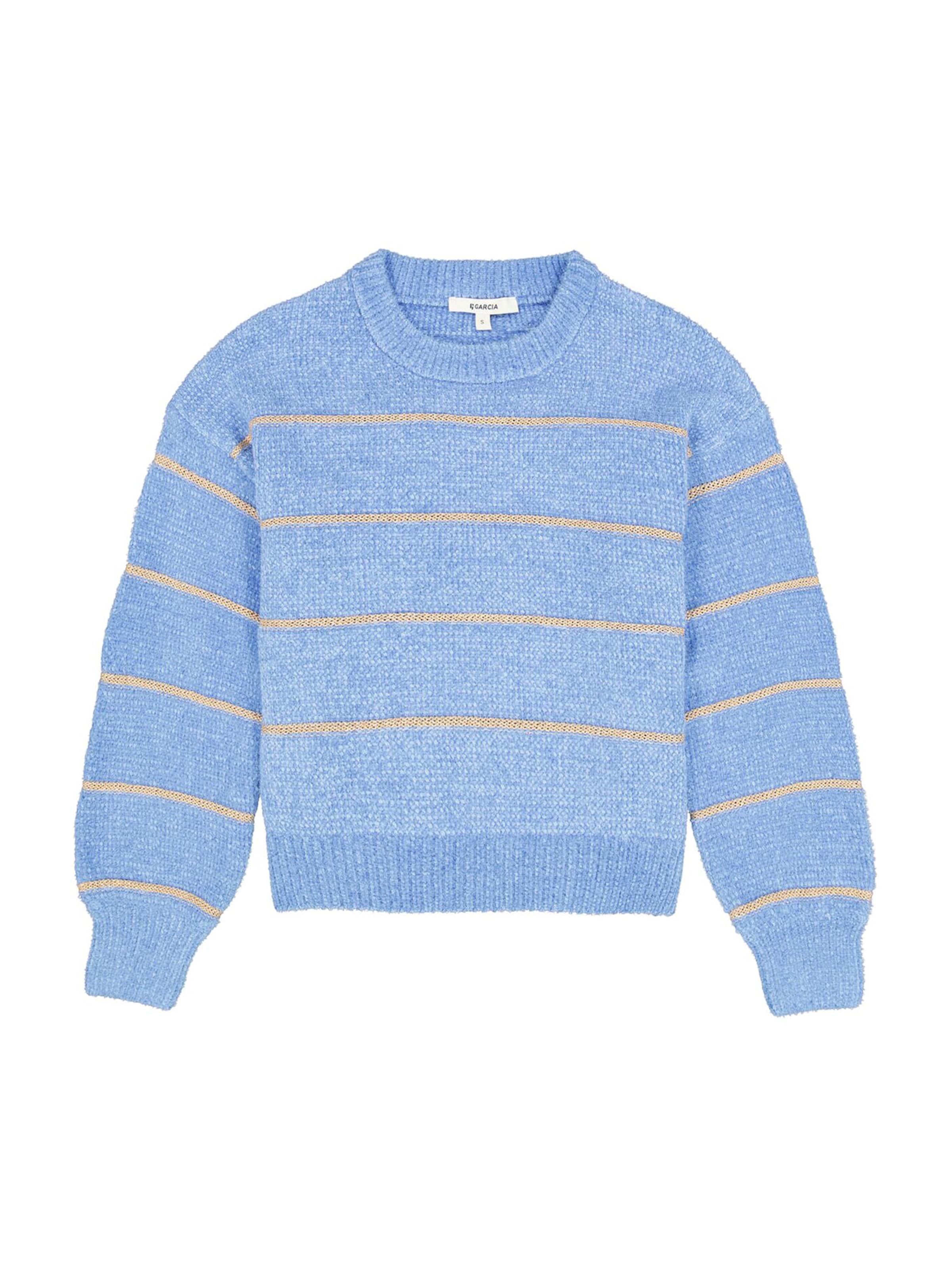 GARCIA Pullover 'Gracia' em azul céu / ouro, Vista do artigo