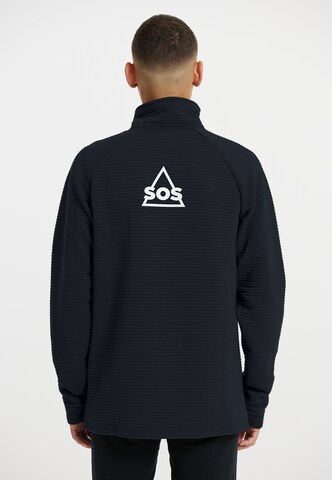 SOS Athletic Zip-Up Hoodie 'Muju' in Blue