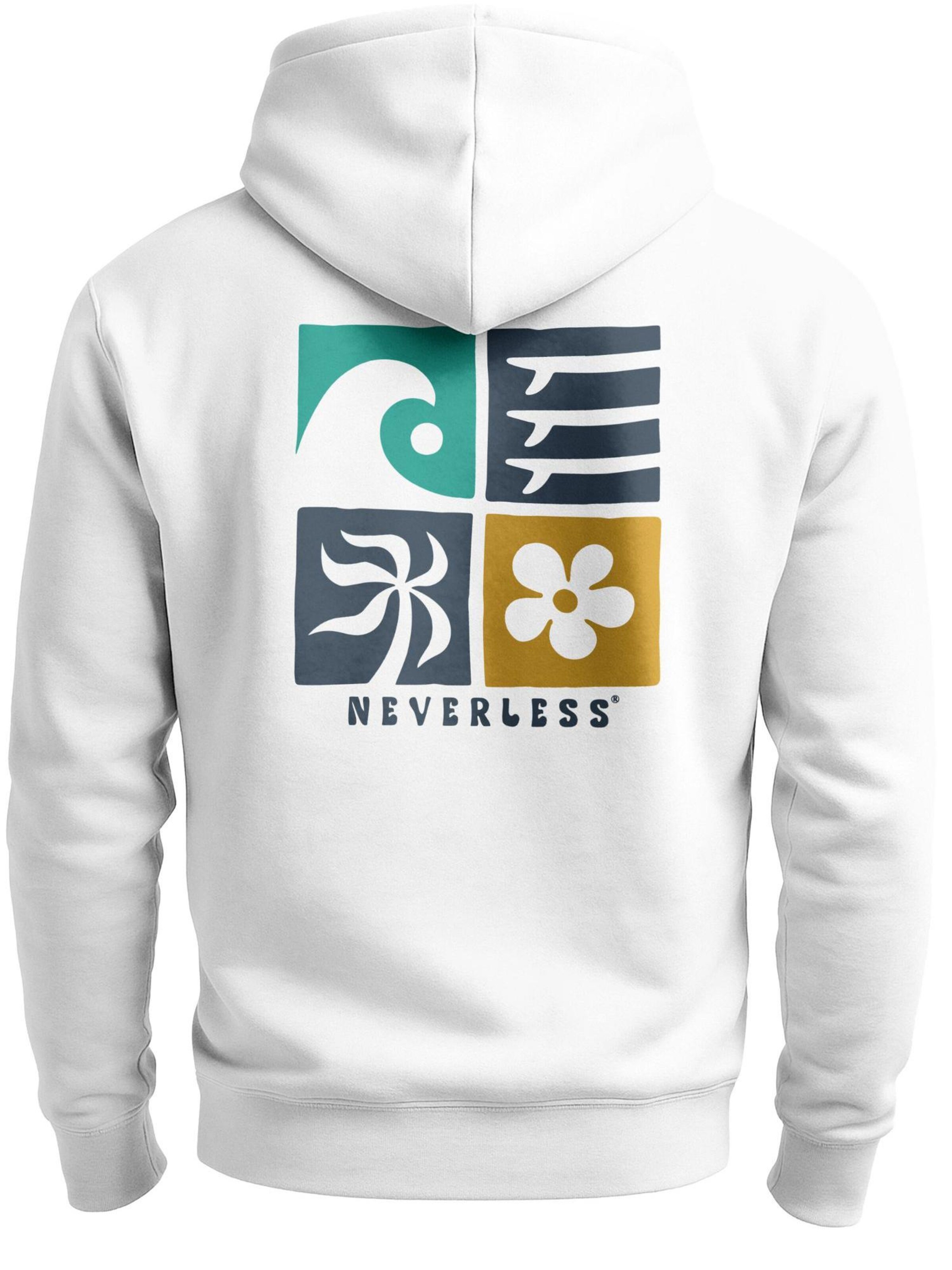 Neverless Sweatshirt 'California Surf' in White