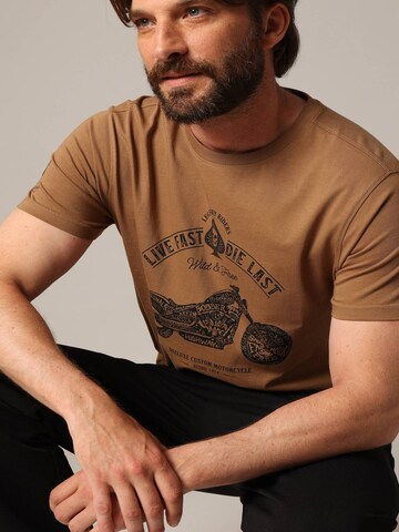 T-Shirt 'PARK' Deeluxe en marron