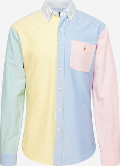 Polo Ralph Lauren Chemise en bleu clair / jaune clair / menthe / rosé, Vue avec produit