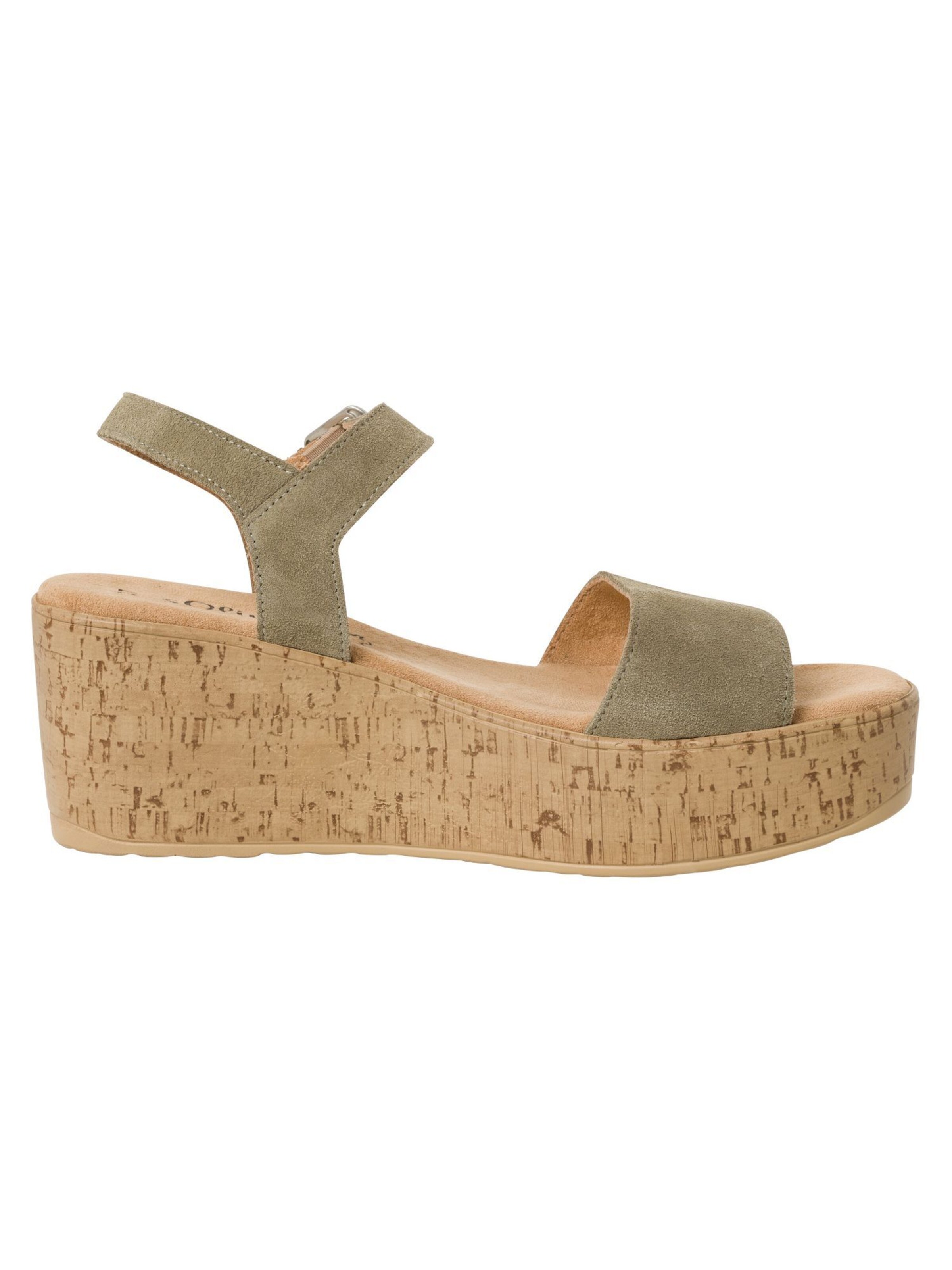 s.Oliver Sandaal in Groen