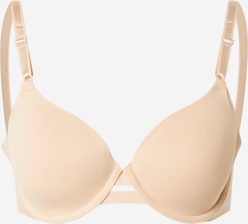 Calvin Klein Underwear Бюстгальтер под футболку Бюстгальтер в Бежевый: спереди